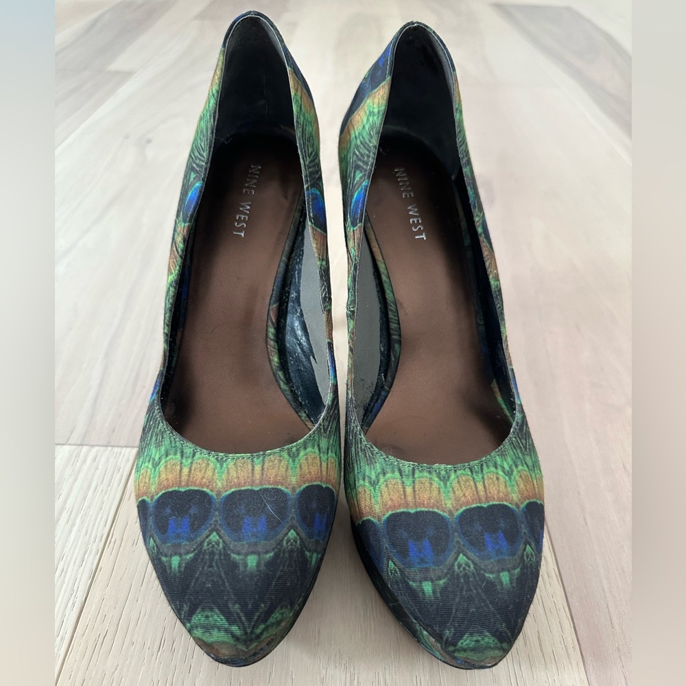 Nine West Peacock Patterned Heels